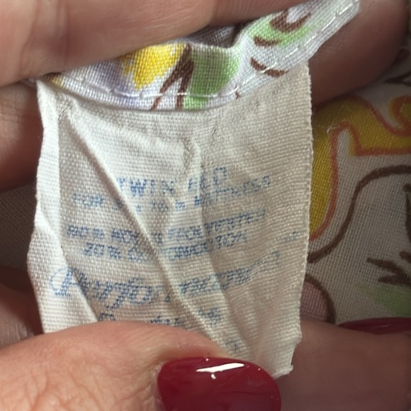 Vintage 1983 twin size Cabbage Patch Kids flat bed sheet - Picture 6 of 7